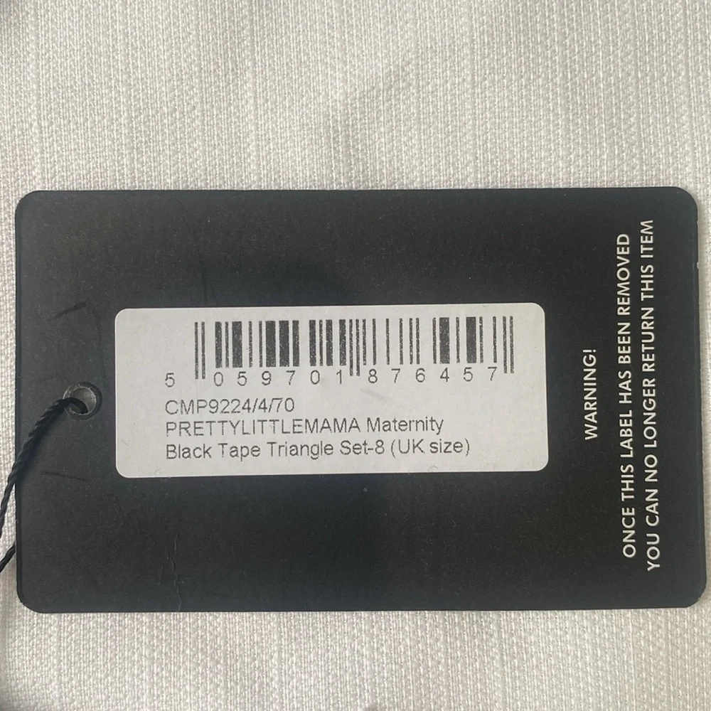 PrettyLittle MAMA Maternity Black Tape Triangle Set - Picture 5 of 11